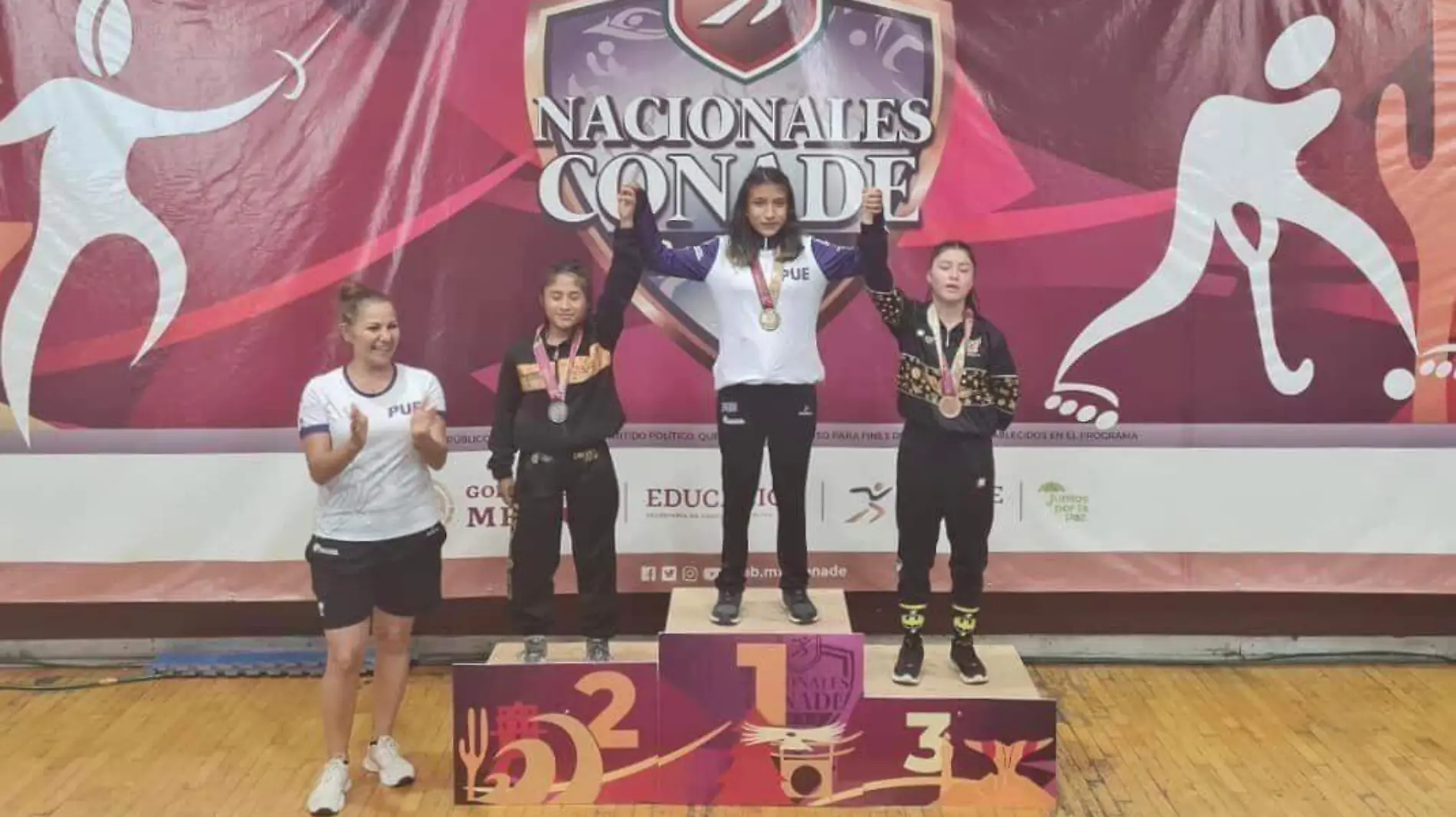 Anayeli Díaz Martínez, oro en la categoría 40 Kilógramos Sub